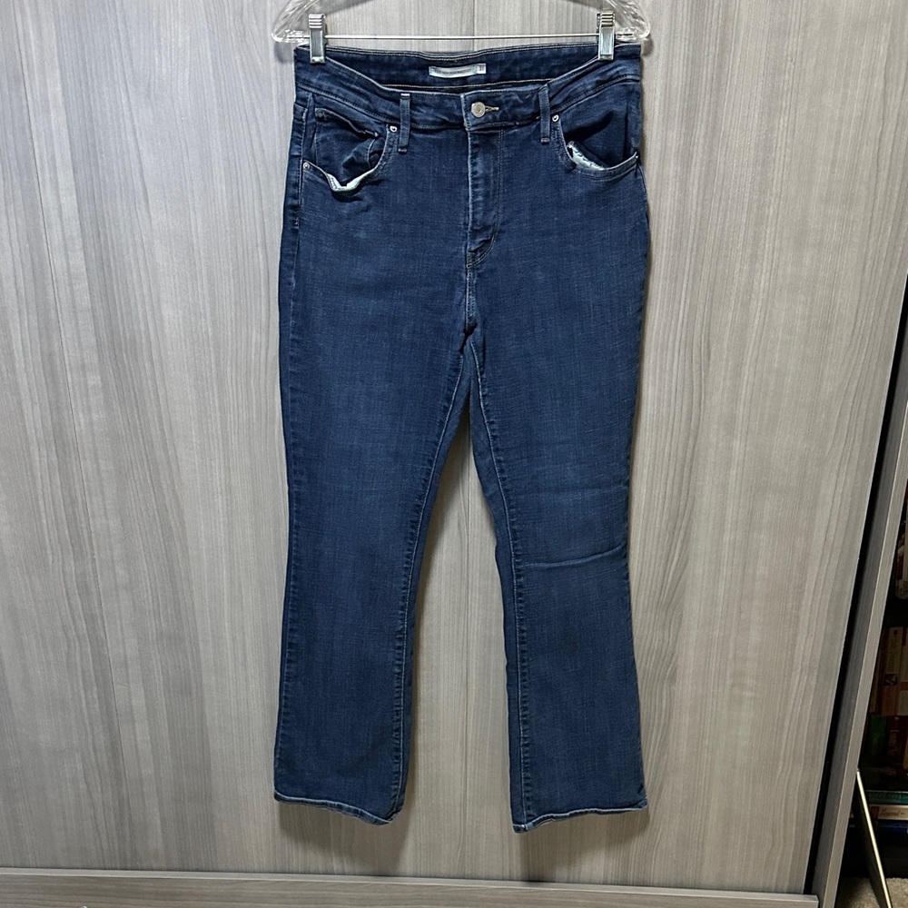 Levi's High Rise Bootcut Blue Jeans